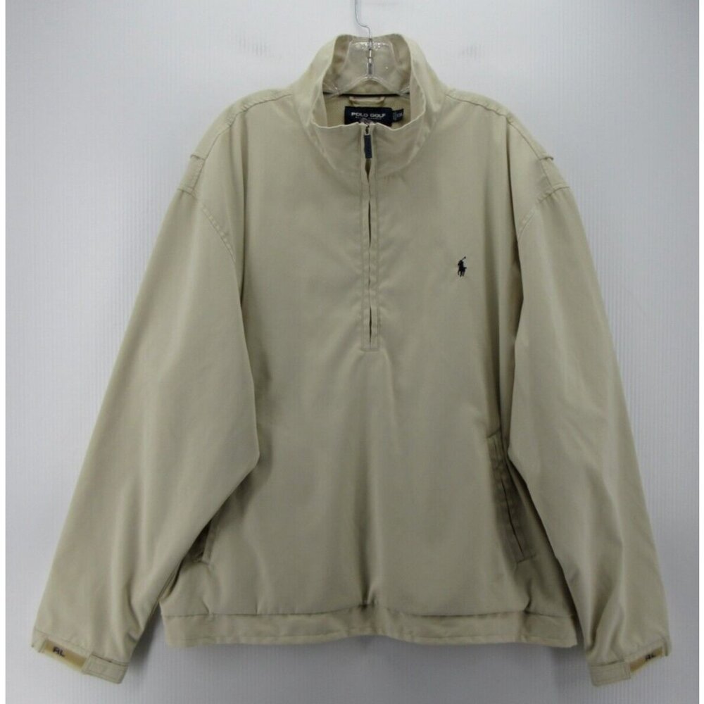 VINTAGE Ralph Lauren Polo Golf Jacket XXL Harrington Coat Blue Pony